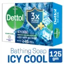 Dettol Soap Cool 125gm Bathing Bar, Soap with Crispy Menthol