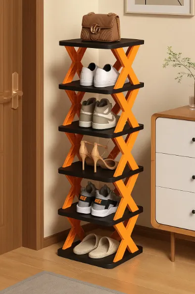 Modern 06 Tier Multipurpose shoe rack and Display Shelf Storage Rack for Home & Office.Display Shelf, Multipurpose Rack, Modern Book Shelf, Storage Organizer, 6 Tier Shelf, Home Decor Furniture, Small Room Furniture, Black Shelf Rack, Office Storage Rack